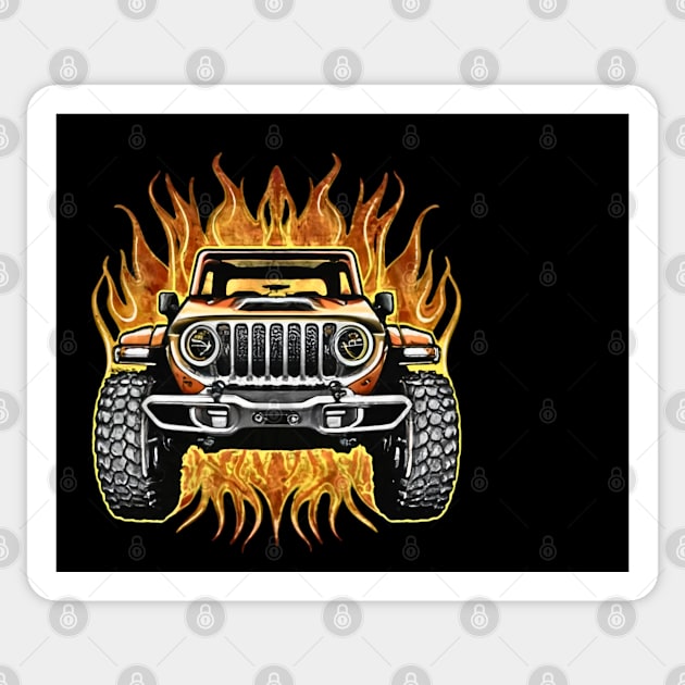 Jeep-gladiator Sticker by Little Quotes